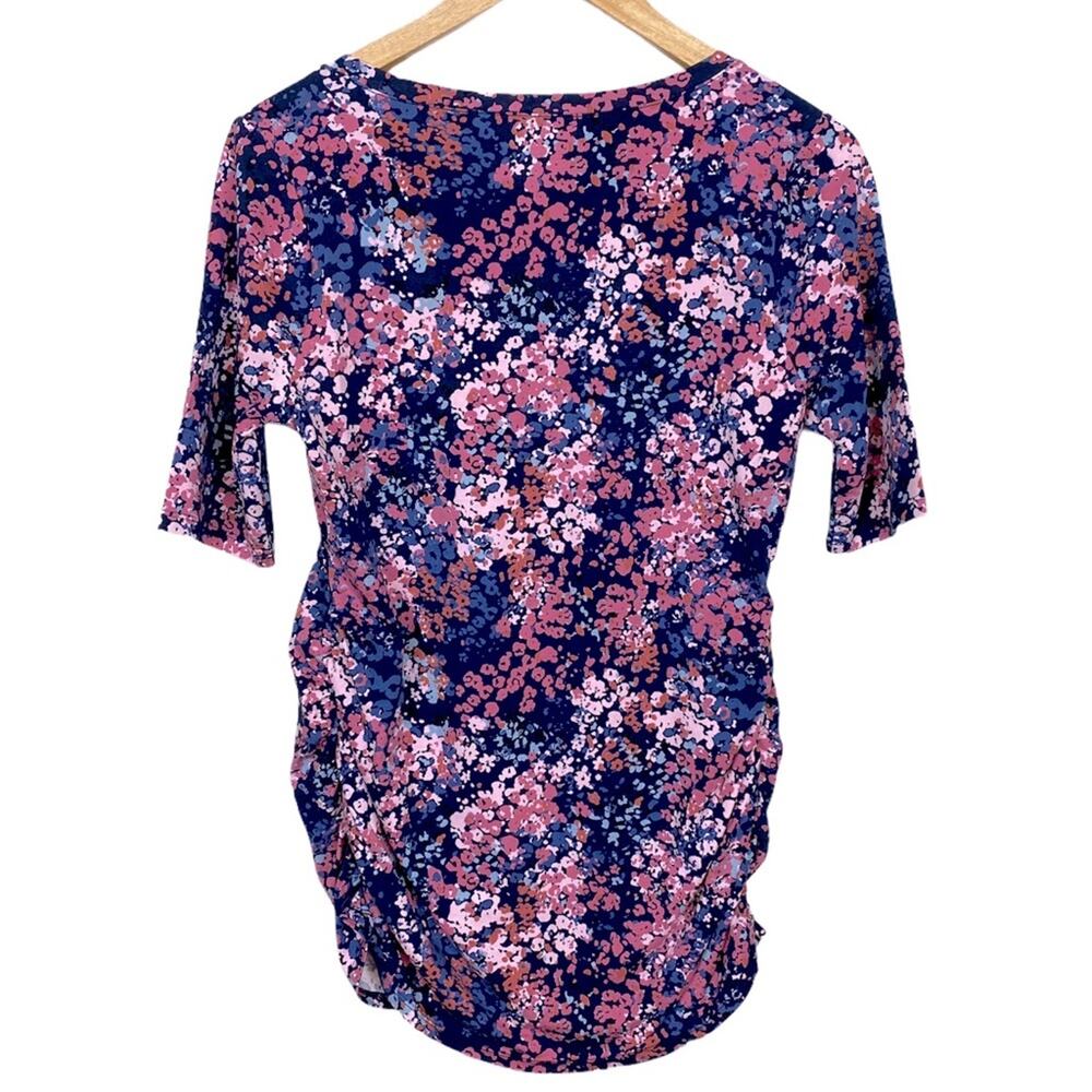 Motherhood Maternity Floral Short Sleeve Top Size XS - Picture 4 of 4